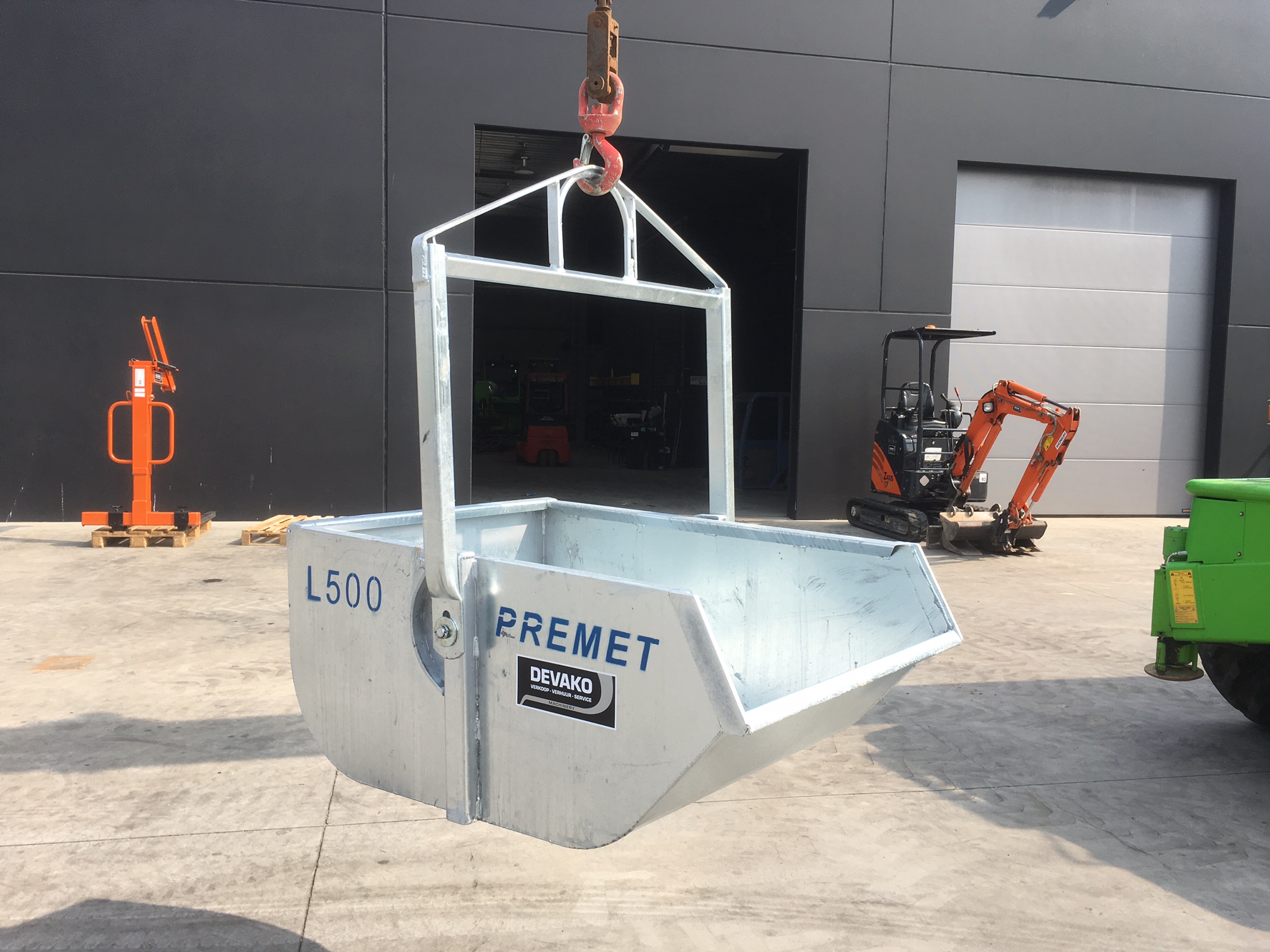 Kipbak Automatische kipbak 500 liter